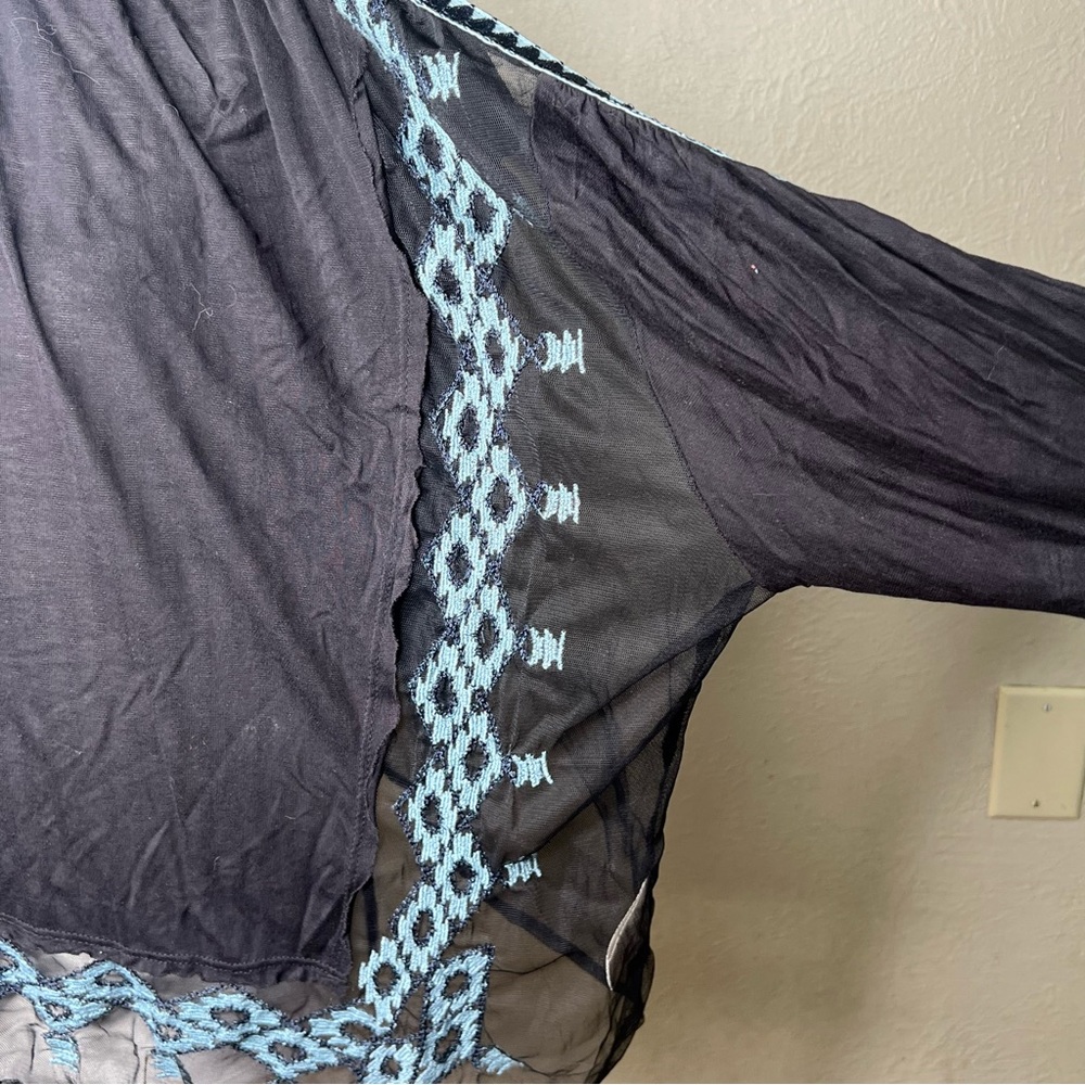 Free People Eden black embroidered blouse - Picture 7 of 12